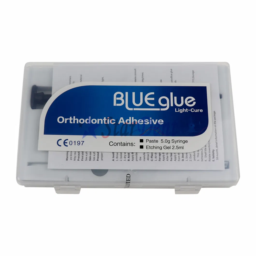 Dental Orthodontic Adhesive Light Cure Blue Glue Kit Bonding System