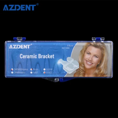 Azdent – ​​support dentaire orthodontique en céramique, largement utilisé, Roth 022 5*5 2022 crochets, 345