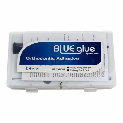 Système de liaison de Kit de colle bleue de traitement de lumière adhésive orthodontique dentaire